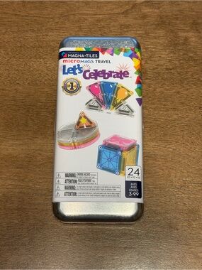 Magna-Tiles microMAGS Travel Let's Celebrate Magnetic Building Set - Multicolor